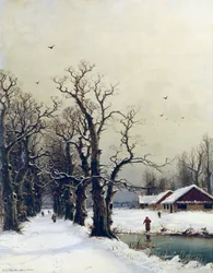 Vinterscene, 1800-tallet