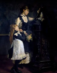 Forældreløse, maleri af Nino Carnevali (1849-efter 1912)