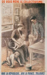 A Factory Workers House, valgplakat, 1909, farve litografi