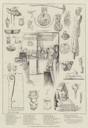 Mr Flinders Petries udstilling af egyptiske antikviteter