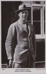 Prins Olaf, kronprins af Norge, senere kong Olav V (s/h foto)