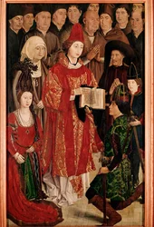 Sankt Vincents polyptykon: Infante-panelet med Henrik Søfareren og den portugisiske kongefamilie, ca. 1469