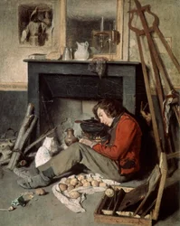 Studio interiør, 1845.