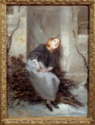 Træbæreren Maleri af Octave Tassaert (1800-1874) 1855 Caen, Museum of Fine Arts