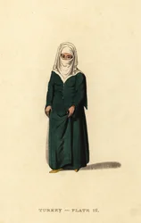 Tyrkisk kvinde fra Konstantinopel (Istanbul), Osmannerriget