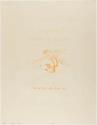 Frontispice/Titelplade til Tentation de St. Antoine
