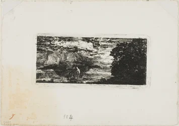 Rytter under en stormfuld himmel