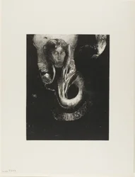 Oannes: "Jeg, den første bevidsthed i kaos, rejste mig fra afgrunden for at hærde stof, for at bestemme former," plade 14 fra The Temptation of Saint Anthony (3. serie)