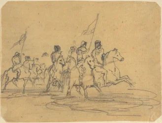 Skitse til Redons første radering, The Ford (M. 2)
