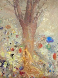 Buddha - Maleri af Odilon Redon (1840-1916)