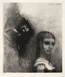 The Temptation of Saint Anthony First Series: And a Large Bird, Descending from the Sky..., 1888.