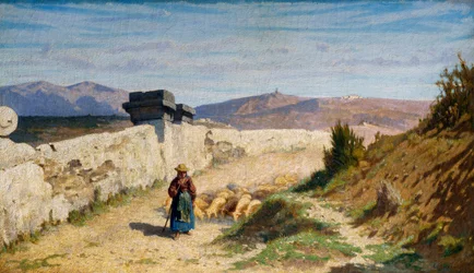The Pecoraia (hyrdinde) (olie på lærred)