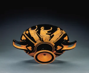 Attic rødfigur kylix, ca. 470 f.Kr. (terracotta) (se også 2636771-2)