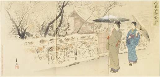 Garyo_bai Plum in Kameido, December 1895