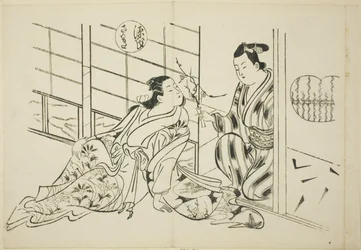 Sakaki-kapitlet fra "The Tale of Genji" (Genji Sakaki), fra en række Genji-parodier