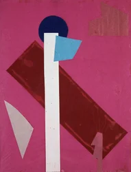 Universal War: Collage af Olga Rosanova, januar 1916
