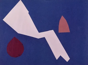 Universal War Collage-værk af Olga Rosanova, januar 1916