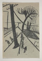 Uden titel (Futurist City Scene) fra "Poetry of Mayakovsky"