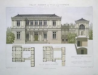 Villa Greco Romaine, graveret af Walter, plade 49 fra 