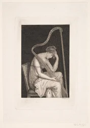 En Kvinde med Harpe