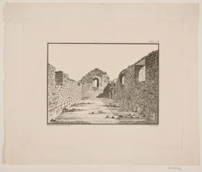 Kirkeruin på Grønland. Illustration til W.A. Graah. Undersøgelsesrejse til østkysten af Grønland