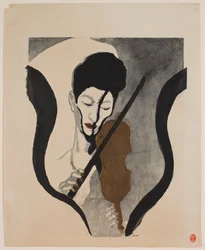 Indtryk af en violinist (Portræt af Suwa Nejiko)
