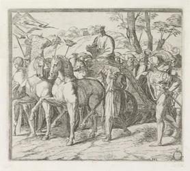 David vender tilbage til Jerusalem i triumf Malerier i Raphaels Loggia (serietitel)