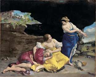 Lot og hans døtre, ca. 1628 (olie på lærred)