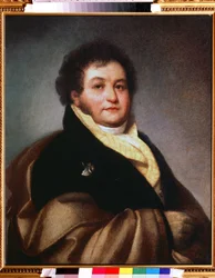 Portræt af grev Vasili Musin-Pushkin-Bruce (Moussin Pouchkine Bruce) (1773-1836) (Portræt af grev Vasili Musin Pushkin Brus). Maleri af Oreste Adamovich Kiprensky (Kiprenski) (1782-1836), olie på lærred
