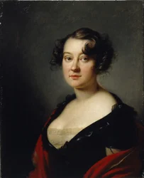 Portræt af prinsesserne Elena Mikhailovna Galitsine 1776-1856, 1815