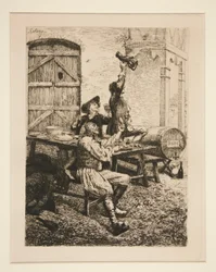 Country Scene: The Drinkers