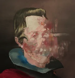 Velazquez Disintegrating, 2020-2025 (akryl og olie på lærred)
