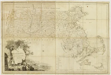 Map of Massachusetts proper: compiled from actual surveys made by order of the General Court and under the inspection of agents of their appointment, 1802dani