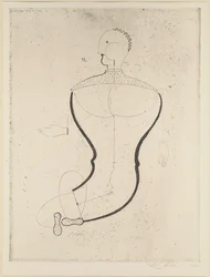 Abstrakt figur til venstre, 1923.