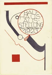 Bauhaus-udstilling. Postkort, 1923.