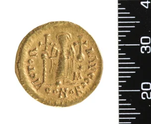 Mønt (omvendt) c.534-548 (guld)