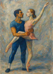 Elegant balletomfavnelse