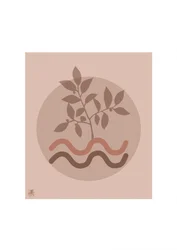 Minimalistiske botaniske bølger