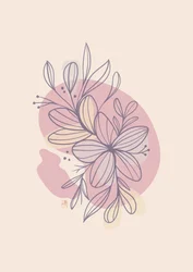 Pastelfarvede blomstermønstre
