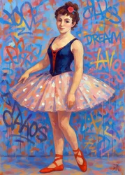 Gadekunst-ballerina