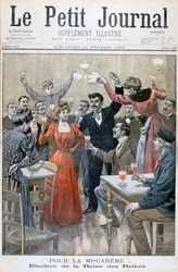 Midt i fasten, valg af Dronningens Dronning, 1900