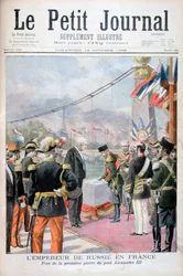 Nicholas II af Rusland og Félix Faure, præsident for Den Franske Republik, 1896