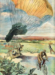 Ballonlanding på en åben mark