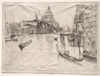 Indgang til Canal Grande, Venedig, 1880.