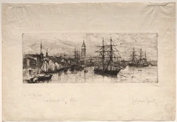Skibsfart og hertugpaladset, 1880.