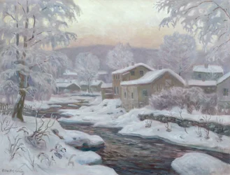 Vinter ved floden (maleri)