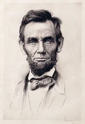 Portræt af Lincoln (gravering)