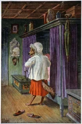Susi naamioituu elokuvassa Isoäiti, n. 1910 (postikortti)