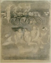Rastende Radfahrer
