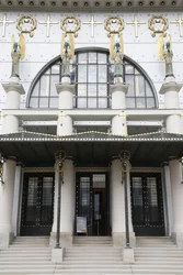 Am Steinhof kirke (kirke Leopld) designet af Otto Wagner, Wien, Østrig (foto)